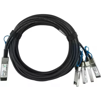 BlueOptics Amphenol NDAQGF-0001 Kompatibel BlueLAN passiv 100GBASE-CR4 QSFP28 till 4x25GBASE-CR SFP28 direct attach breakout-kabel, 1 m, AWG26