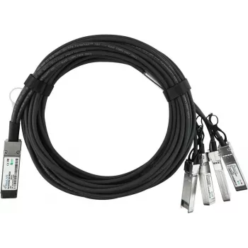 BlueLAN 40G-DACP-QSFP4SFP1M-BL QSFP+ till 4x SFP+ passiv Direct Attach Copper Breakout-kabel, 1 m