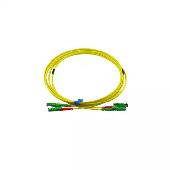 BlueOptics Duplex fiberoptisk patchkabel, E2000-APC/E2000-APC, singlemode OS2, 3 m, grön
