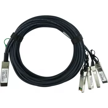 BLUEOPTICS kompatibel Cisco QSFP-4SFP10G-CU1M BlueLAN passiv 40GBASE-CR4 QSFP till 4x10GBASE-CR SFP+ Direct Attach Breakout-kabel, 1 m, AWG30 (QSFP-4SFP10G-CU1M-BL)