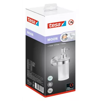 Tesa MOON tvålpump 200 ml rostfritt stål-optik glas