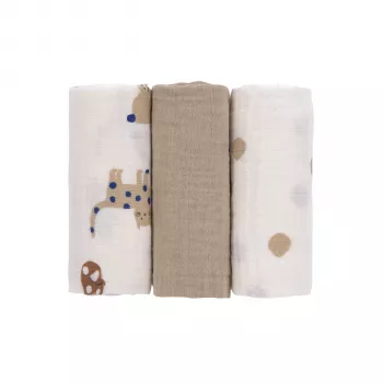 Lassig tygblöjsset 3-pack 60x60cm Little Mateys kungsblå
