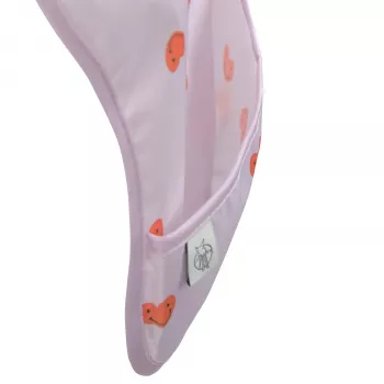 Lassig vattentätt haklappsset 6m+ Happy Rascals Heart Lavender
