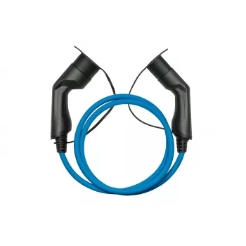 kabelmeister® EV-laddkabel Mode 3, Typ 2 kontakt till koppling, 3-fas, 16 A, 11 kW, blå, 5 m