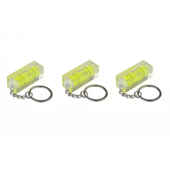 Kabelmeister mini-vattenpass med nyckelringsring – 3-pack