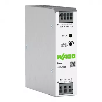 WAGO 2587-2144 primärswitchad nätdel Basic 1-fas, 24 VDC, 5 A, 120 W, DIN-skena