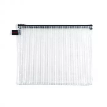 Foldersys B5 dragkedjeficka transparent