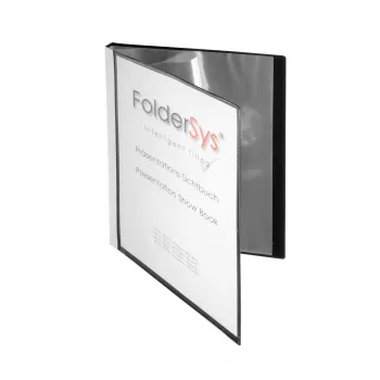 FolderSys visningsmapp A4 svart 20 fickor