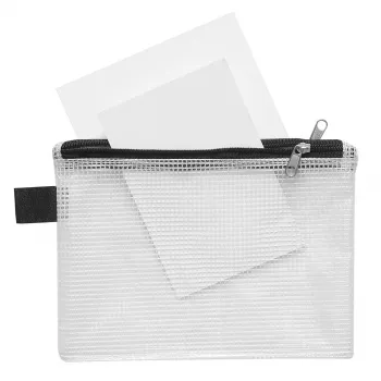 FolderSys A6 dragkedjepåse transparent PVC