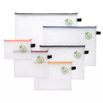 FolderSys blixtlåspåse set 1x A6, B6, A5, B5, A4, B4