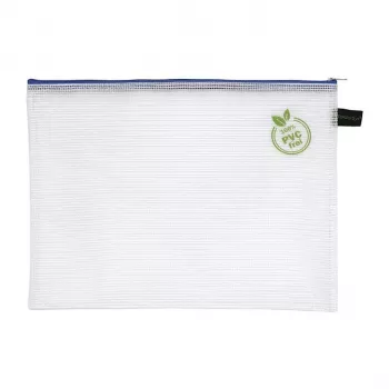 Foldersys A4 blixtlåsdokumentficka transparent PVC