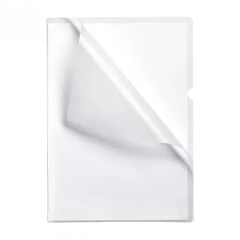FOLDERSYS Premium 10 transparenta genarbade visningsfickor DIN A4