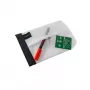 FolderSys SnapBag DIN A6 klar transparent PVC-fri dokumentficka med svart söm