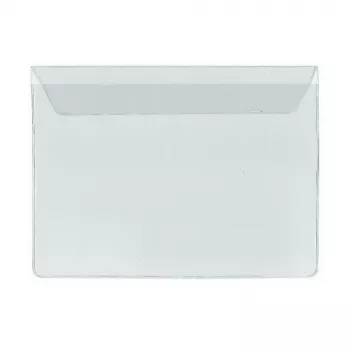 FolderSys 10 självhäftande dokumentfickor slät A5 transparent