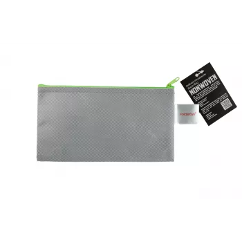 FolderSys blixtlåspåse DL grå opak nonwoven PP 120 x 220 mm