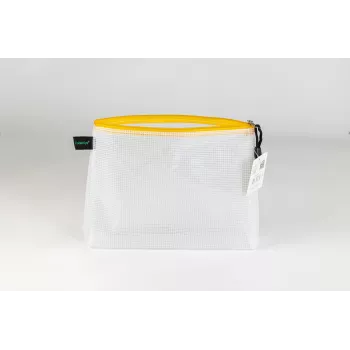 FolderSys dokumentblixtlåspåse A5 transparent/gul 0,28 mm 1 st.