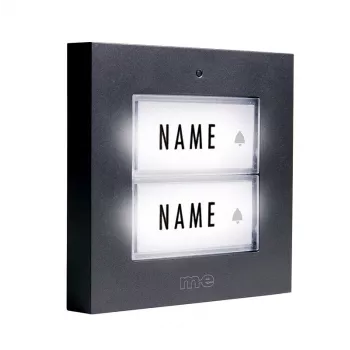M-E MODERN-ELECTRONICS KTB-2 A Doorbell Button 2-Family Anthracite Illuminated