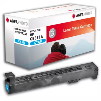 AGFAPHOTO cyan kompatibel tonerkassett (HP 824A / CB381A) för HP Color LaserJet CM6030, CM6040, CP6015
