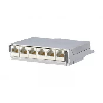 METZ CONNECT BTR E-DAT C6 6x8 AP distributionspanel patchpanel – CAT 6 – STP – grå – 1U – 19 inch