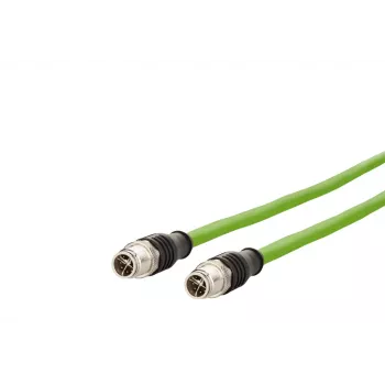 METZ CONNECT M12 industriell Ethernet-patchkabel, Cat.6A, 10 m, grön