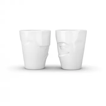 FIFTYEIGHT PRODUCTS 350ml mugg - Grumpy & Mischievous White