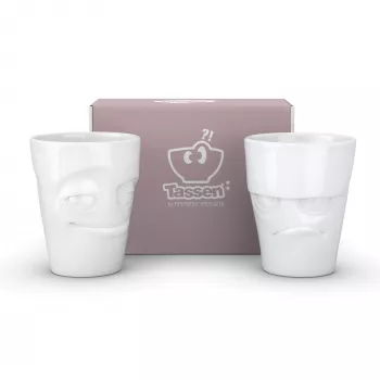 FIFTYEIGHT PRODUCTS 350ml mugg - Grumpy & Mischievous White