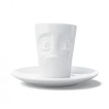 FIFTYEIGHT PRODUCTS espressokopp med handtag 80 ml - Perplexed White