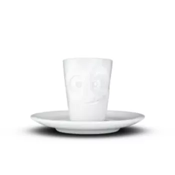 FIFTYEIGHT PRODUCTS espressokopp med handtag 80 ml - Lecker White