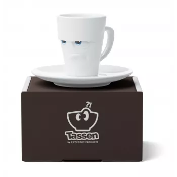 FIFTYEIGHT PRODUCTS espressokopp med handtag 80ml - Grumpy White