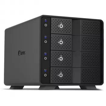 Fantec MB-X4U31 4-bay 3,5 inch SATA USB 3.2 Gen 2 Type-C hårddiskkabinett (2528)
