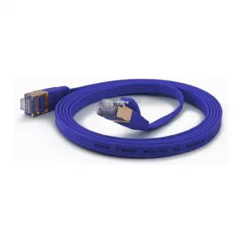 wantecWire CAT6A extra flat FTP patchkabel 1,0 m blå