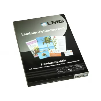 LMG lamineringsfickor glansiga för småformat 100 st