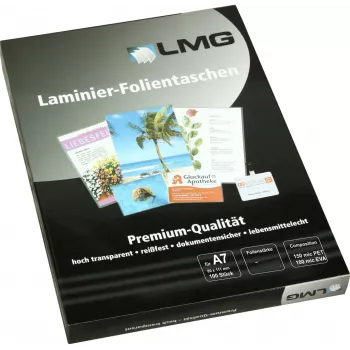 LMG Lamineringsfickor glänsande A7 80 mikron 100 st