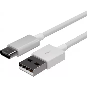 ShiverPeaks Flexline USB-laddnings- och synkroniseringskabel, USB-A till USB-C, 2.0, ABS, vit, 1,0 m (FL31-13041)