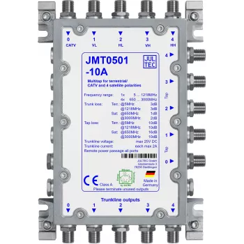 Jultec JMT0501-10A Multi-Tap-fördelare, 5 avgreningar, passiv, 10 dB