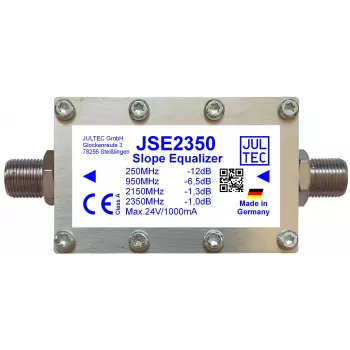 JULTEC JSE2350 bredbands-SAT-ZF-ledningsutjämnare, 1 signalväg, F-typ, 75 ohm
