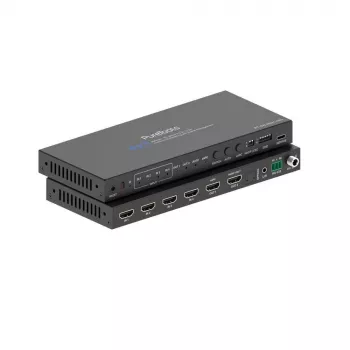 PureLink 4x1 HDMI 2.1-växel – 48Gbps – 8K 60Hz 4:2:0 12-bitars audio de-embedding och KVM-växel – 4-port