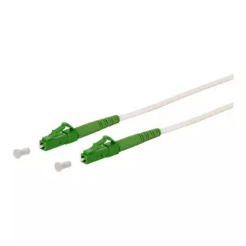 METZ CONNECT OpDAT fiberoptisk patchkabel LC APC till LC APC singelmode OS2 3 m vit