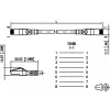 METZ CONNECT Cat.6A patchkabel 1308451002-E, violett, 1 m