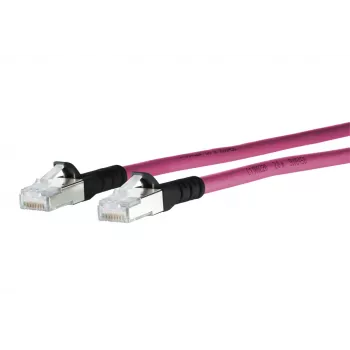METZ CONNECT 1308450502-E Cat6a SF/UTP nätverkspatchkabel 0,5 m magenta