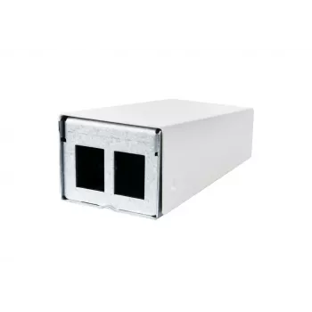 METZ CONNECT 130861-0202KE fibervägguttag LC-duplex OM4 2-port vit