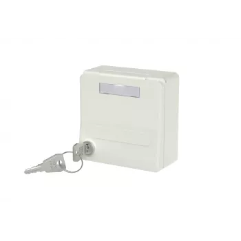 METZ CONNECT 1309471002KI infälld kapsling med lock och lås, ren vit