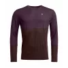 Ortovox 185 Rock N Wool Long Sleeve - Dark Wild Berry, storlek L