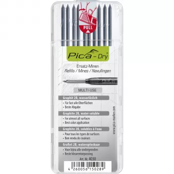 Pica DRY refills grafit 2B 2,8 mm 120 mm 10 stift