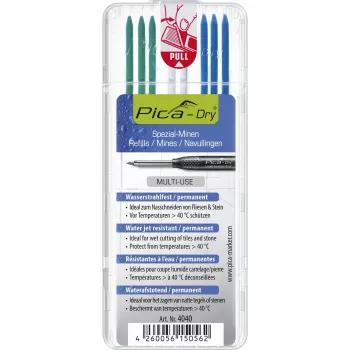 PICA-MARKER Pica DRY refills Special - 8 stift (grafit, röd, vit) 2,8 mm