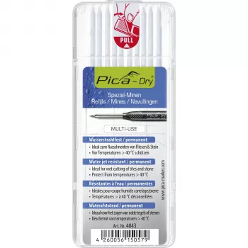 PICA-MARKER Pica DRY 4043 reservstift för djupgående markeringspenna, 2,8 mm, vit