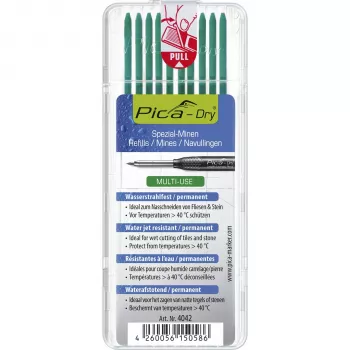 PICA-MARKER Pica DRY refills Green - 10 stift, 2,8 mm, 125 mm