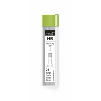 PICA-MARKER Pica Fine-Dry Refills HB – 12 stift, 0,9 mm, grafit, svart