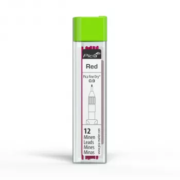 PICA-MARKER Pica Fine-Dry Refills Red – 8 stift, 2,8 mm, 125 mm