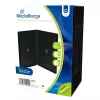 MEDIARANGE detaljhandelsförpackning DVD-fodral dubbel - DVD-videobox - kapacitet: 2 CD/DVD - svart (5-pack)
